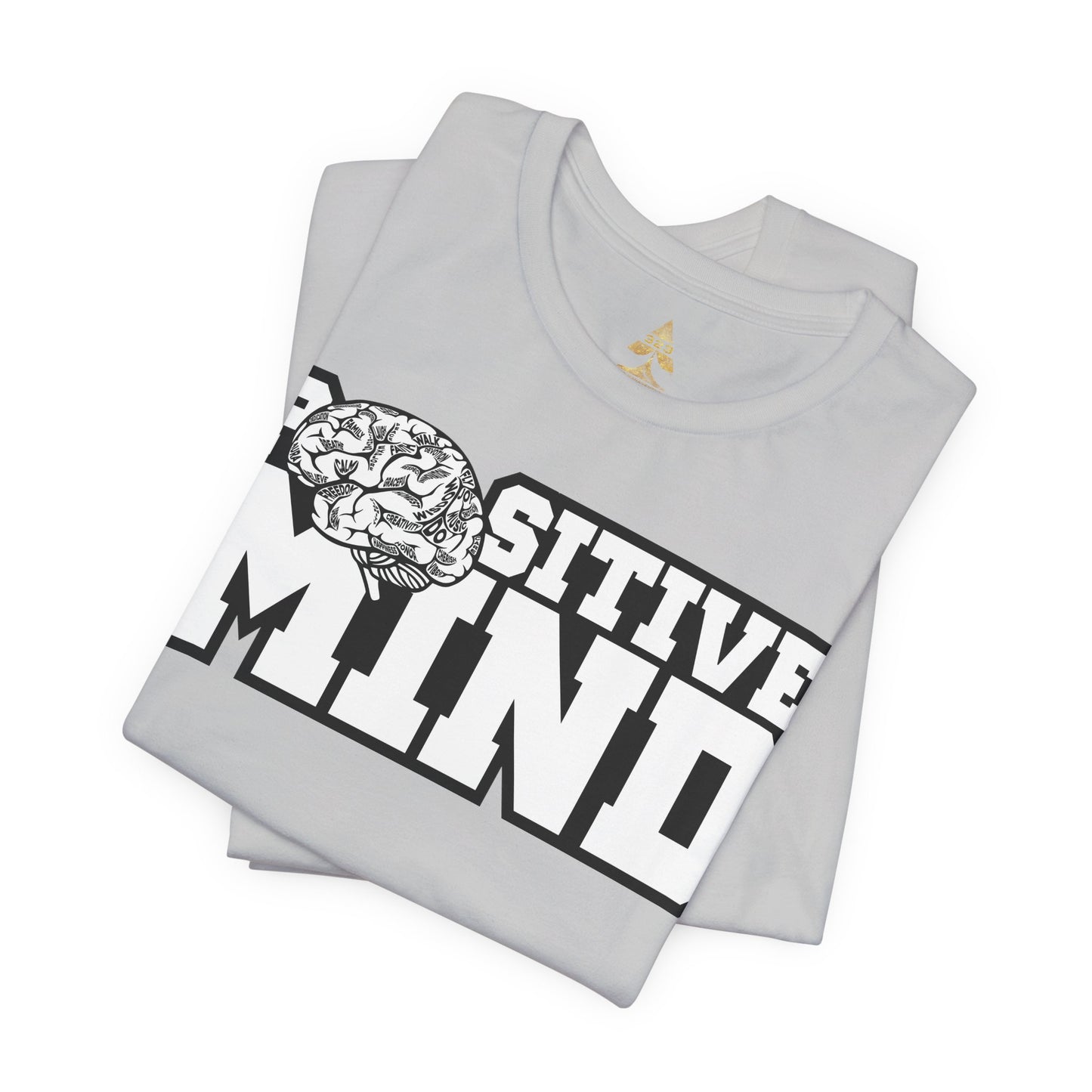 Positive Mind Varsity Tee - Gray