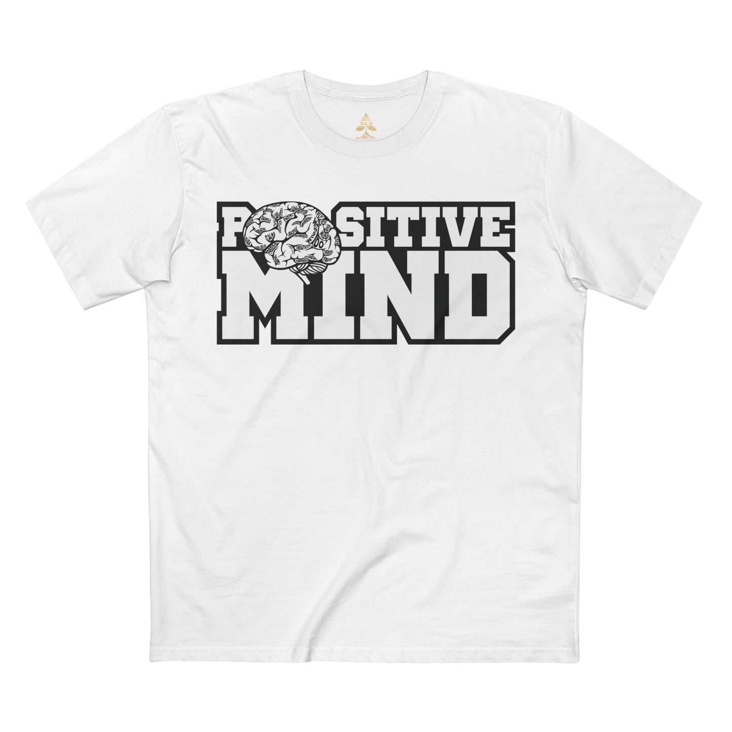 Positive Mind Varsity Tee - White