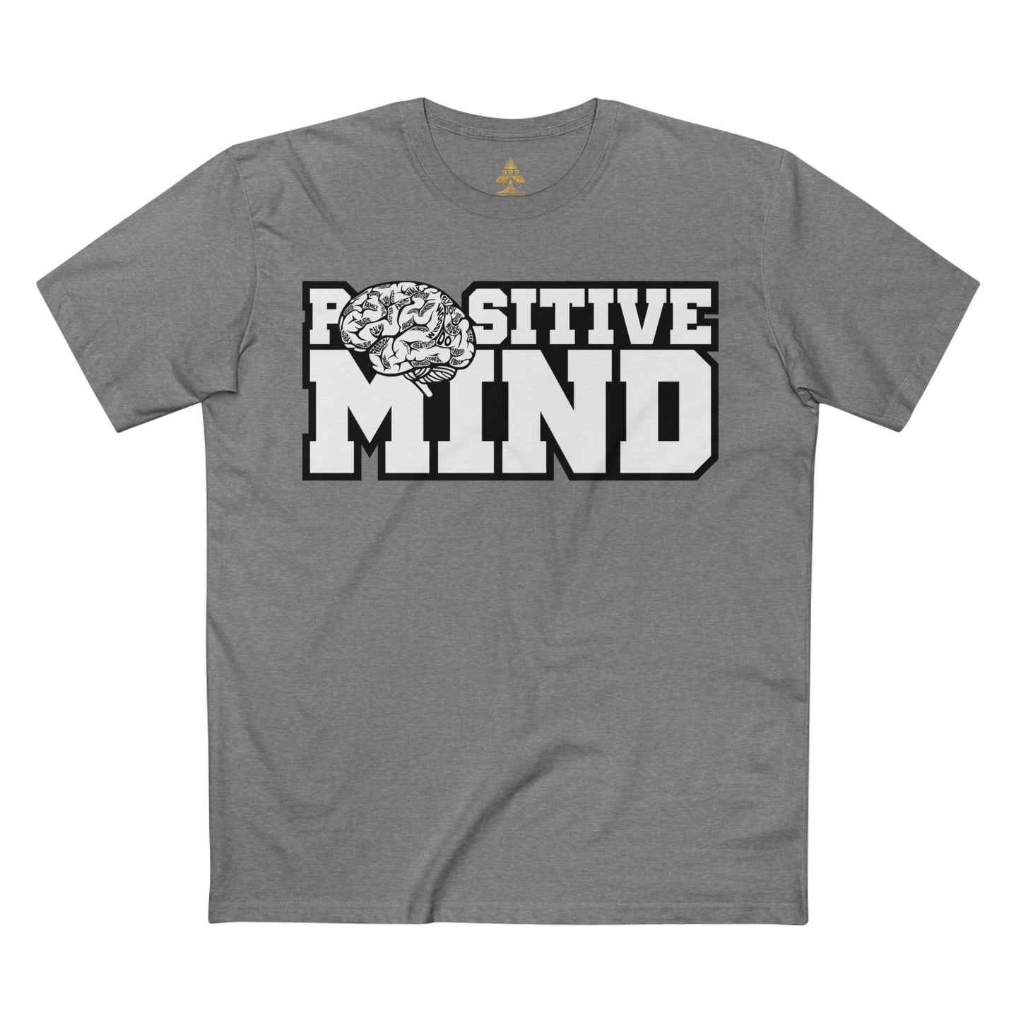 Positive Mind Varsity Tee - Gray