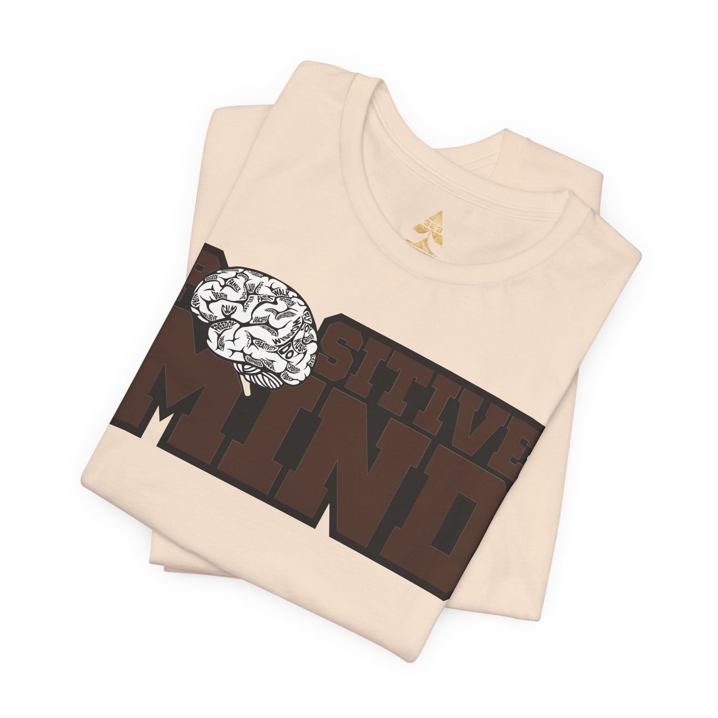 Positive Mind Varsity Tee - Cream